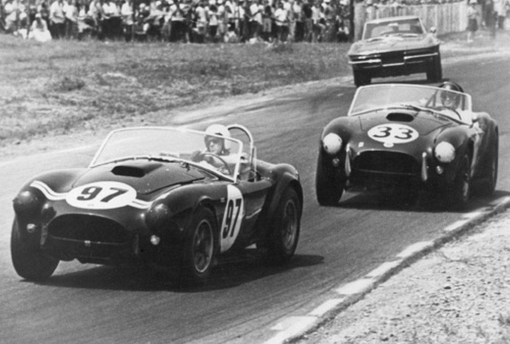 Dave MacDonald in Shelby Cobra at Watkins glen